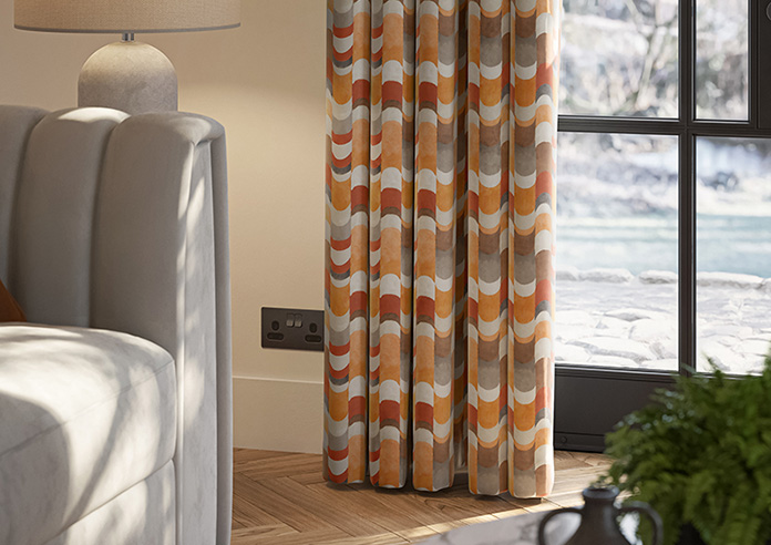 Castillo Velvet, Copper - Made to Measure Curtain - Image 5